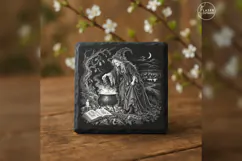 The Wayside Brew Vintage Halloween Laser Engraving PNG Product Image 2