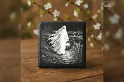 The Lantern Visitor Vintage Halloween Laser Engraving PNG Product Image 2