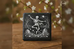 The Graveyard Reel Vintage Halloween Laser Engraving PNG Product Image 1