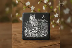 The Orchard Sentinel Vintage Halloween Laser Engraving PNG Product Image 2