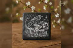 The Vesper Watcher Gothic Halloween Laser Engraving PNG Product Image 2