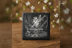 The Reliquary Wound Gothic Halloween Laser Engraving PNG Product Image 2
