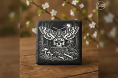 The Final Wingbeat Gothic Halloween Laser Engraving PNG Product Image 2