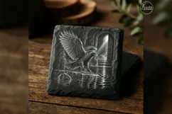 The Drowned-Key Raven Gothic Animal Laser Engraving PNG Product Image 2