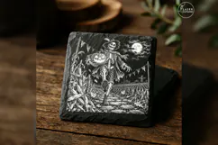 The Harvest Procession Gothic Skeleton Laser Engraving PNG Product Image 2