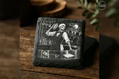 The Midnight Mixologist Gothic Skeleton Laser Engraving PNG Product Image 2