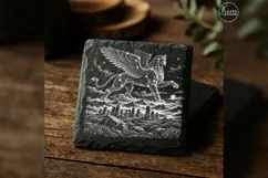 The Starbound Sphinx Gothic Celestial Laser Engraving PNG Product Image 2