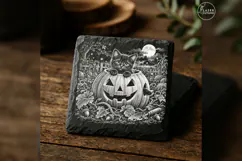 The Pumpkin Hideout Cute Spooky Halloween Engraving PNG Product Image 2