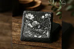 The Dewdrop Weaver Cute Spooky Halloween Engraving PNG Product Image 2