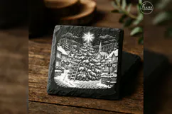 The Crown of Starlight Classic Christmas Laser Engraving PNG Product Image 2