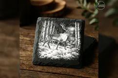 Birchpath Wanderer Reindeer Forest Christmas Laser PNG Product Image 2