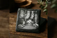 The Woolen Hearth Cozy Winter Christmas Laser Engraving PNG Product Image 2