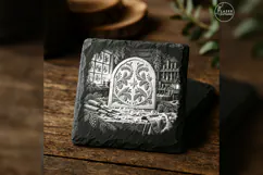 The Firbranch Folk Panel Christmas Laser Engraving PNG Product Image 2