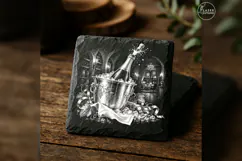 The Foil-Crowned Bottle New Year Celebration Laser Engraving Product Image 2