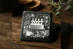 The 2027 Candle Table New Year Celebration Laser Engraving P Product Image 2
