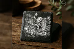 Bell-Ringer Toy Shelf Christmas Laser Engraving PNG Product Image 2