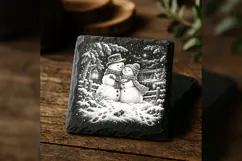 The Snowbound Embrace Laser Engraving PNG Product Image 2