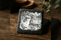 Coolest Snowman at the Rink Laser Engraving PNG Product Image 2
