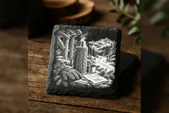 The Knitted Thermos Trail Winter Drink Laser Engraving PNG Product Image 2