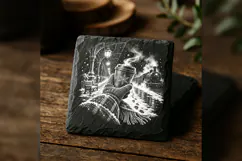 The Snowflake Coffee Walk Winter Drink Laser Engraving PNG Product Image 2