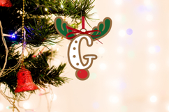 Bundle Christmas Alphabet Ornament Laser Cut SVG Files Product Image 8