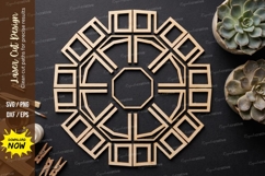 Square Grid Laser Cut SVG laser cut svg, square grid, geomet Product Image 1