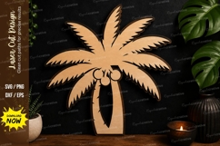 Palm Tree Tropical Design laser cut svg File palm tree laser Product Image 1