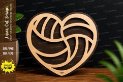 Abstract Heart Laser Cut Wall Art Design File abstract heart Product Image 1