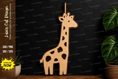 Giraffe Animal Decor laser cut svg File giraffe laser cut Product Image 1