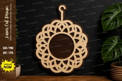Floral Mandala Ornament laser cut svg File floral mandala Product Image 1