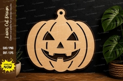 Halloween Pumpkin Face laser cut svg File pumpkin face laser Product Image 1