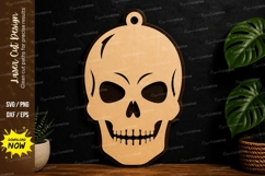 Skull Halloween Decor laser cut svg File skull laser cut Product Image 1