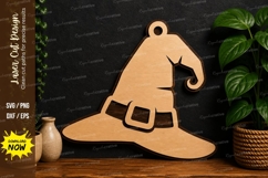 Witch Hat Halloween laser cut svg File witch hat laser cut Product Image 1
