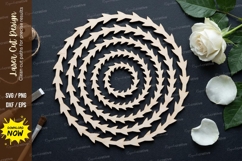 Spiral Mandala Laser Cut SVG laser cut svg, spiral mandala Product Image 1