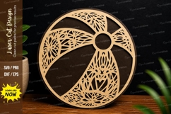 Yin Yang Abstract Art laser cut svg File yin yang laser cut Product Image 1
