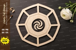 Spiral Frame Laser Cut SVG laser cut svg, spiral frame, swi Product Image 1