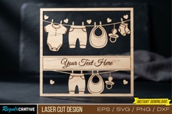 Baby Clothesline Laser Cut,Baby Clothesline Laser Cut Design Product Image 1