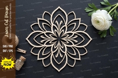 Floral Layer Laser Cut SVG laser cut svg, floral layer, laye Product Image 1