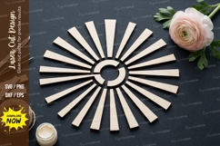 Radial Lines Laser Cut SVG laser cut svg, radial lines, Product Image 1