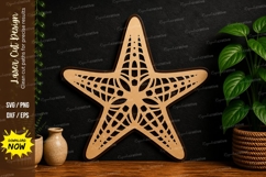 Starfish Beach Decor laser cut svg File starfish laser cut Product Image 1