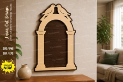 Classic Arch Frame laser Cut svg Cutting file, classic arch Product Image 1