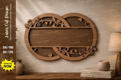 Vintage Name Frame laser Cut svg Cutting file, vintage name Product Image 1