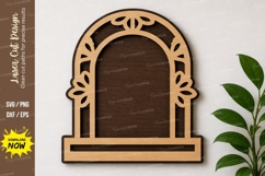 Arch Window Frame laser Cut svg Cutting file,arch window svg Product Image 1