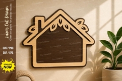 House Frame Wall Art laser Cut svg Cutting file house frame Product Image 1