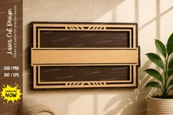 Rectangle Name Plate laser Cut svg Cutting file name plate Product Image 1