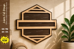 Minimalist Sunburst Circle Laser Cut SVG |Geometric Wall Art Product Image 1