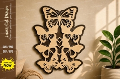 Butterfly Mandala Wall Art laser Cut svg Cutting file Product Image 1