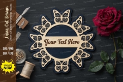 Ornate Name Frame laser Cut svg Cutting file ornate name svg Product Image 1