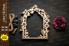 Ornate Arch Frame laser Cut svg Cutting file ornate arch svg Product Image 1