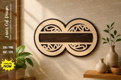 Infinity Name Frame laser Cut svg Cutting file Product Image 1